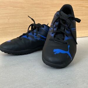Puma Black and Blue Sports turf Shoes